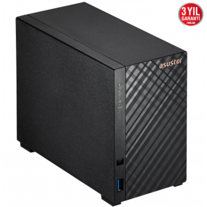 ASUSTOR AS1102T 2 YUVALI 1GB NAS DEPOLAMA ÜNİTESİ