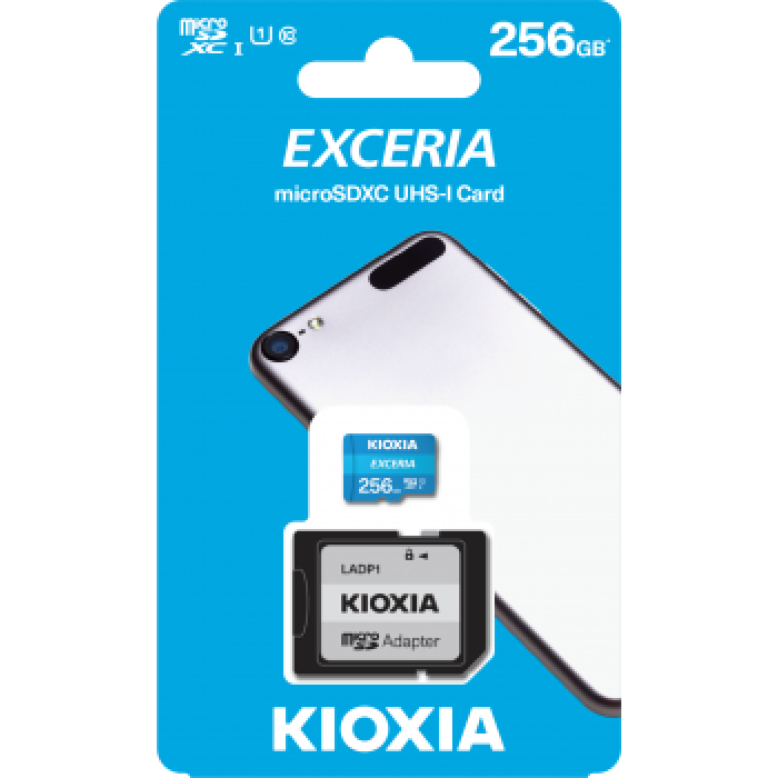 256GB MICRO SDHC C10 100MB/s KIOXIA LMEX1L256GG2