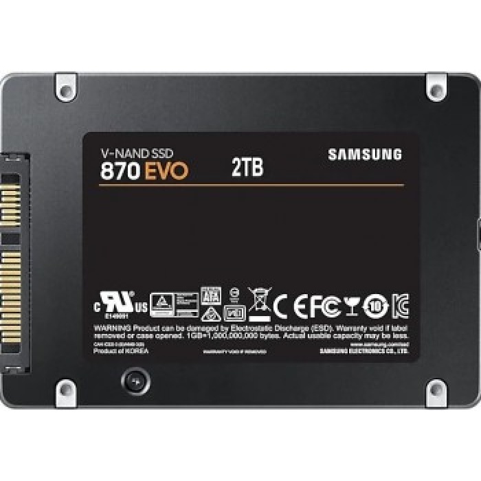 2TB SAMSUNG 870 EVO 560/530MB/s MZ-77E2T0BW SSD (Resmi Distribütör Garantili)