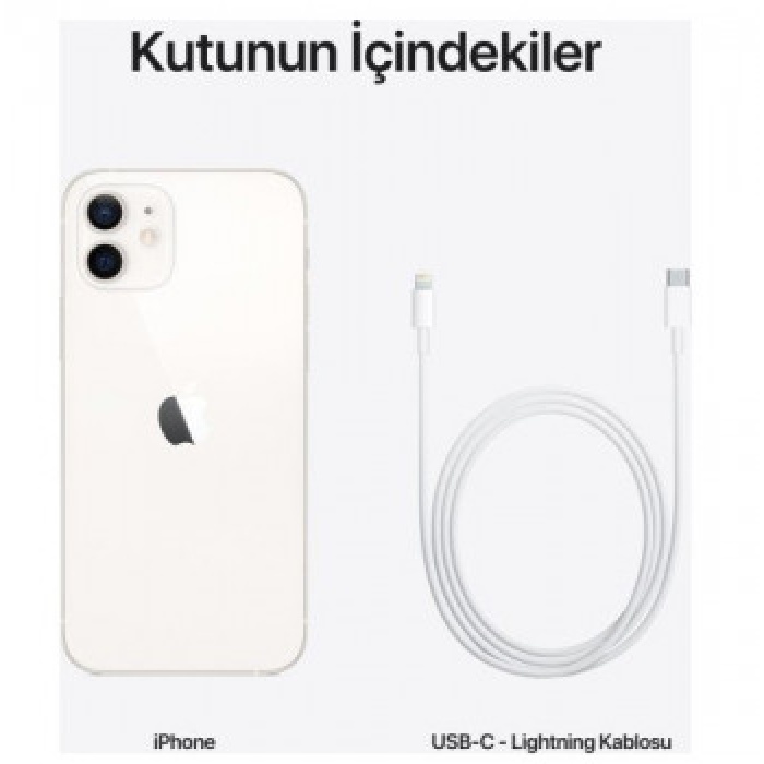 APPLE İPHONE 12 128GB MGJC3TU/A BEYAZ (DİST)