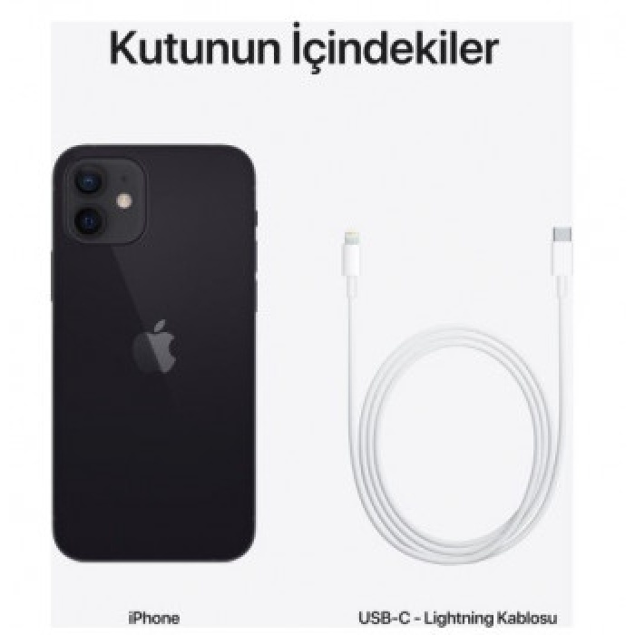 APPLE İPHONE 12 128GB MGJA3TU/A SİYAH (DİST)