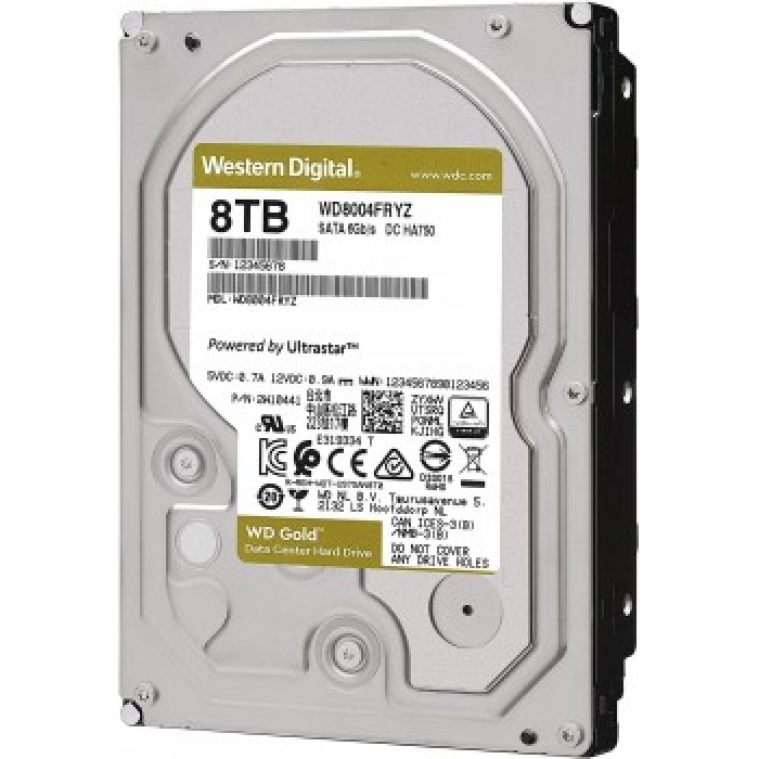 8TB WD GOLD ENTERPRISE 7200RPM SATA3 256MB WD8004FRYZ