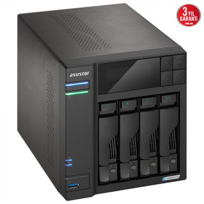 ASUSTOR AS6704T 4 YUVALI 4GB NAS DEPOLAMA ÜNİTESİ