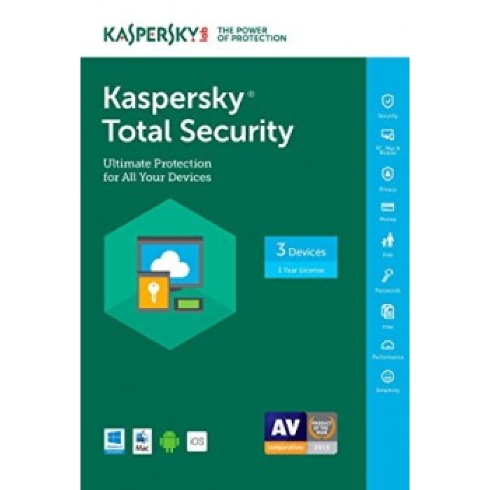 KASPERSKY TOTAL SECURITY 3 KULLANICI 1 YIL