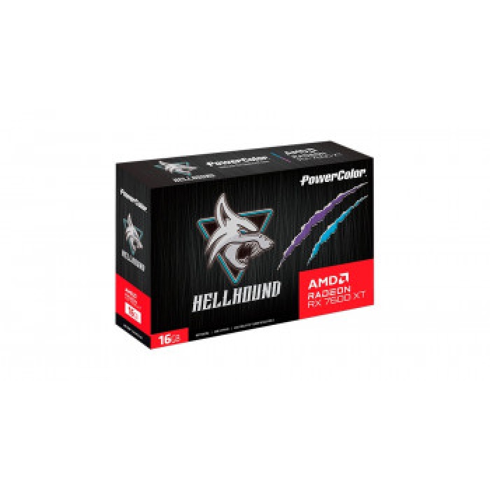 POWERCOLOR HELLHOUND RX7600XT 16G-L/OC 16GB GDDR6 128Bit