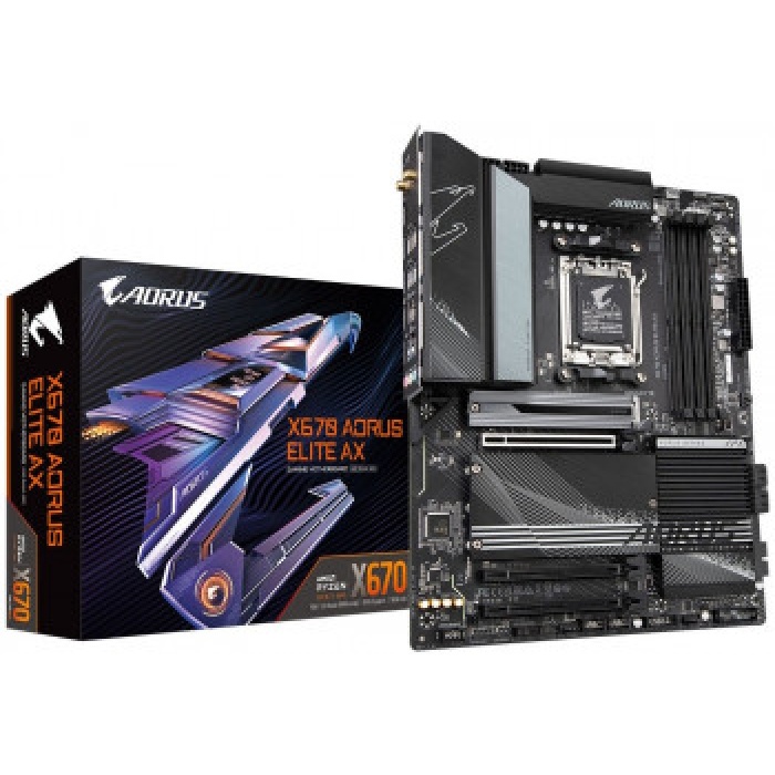 GIGABYTE X670-AORUS-ELITE-AX DDR5 6666Mhz(OC) HDMI M.2 ATX AM5