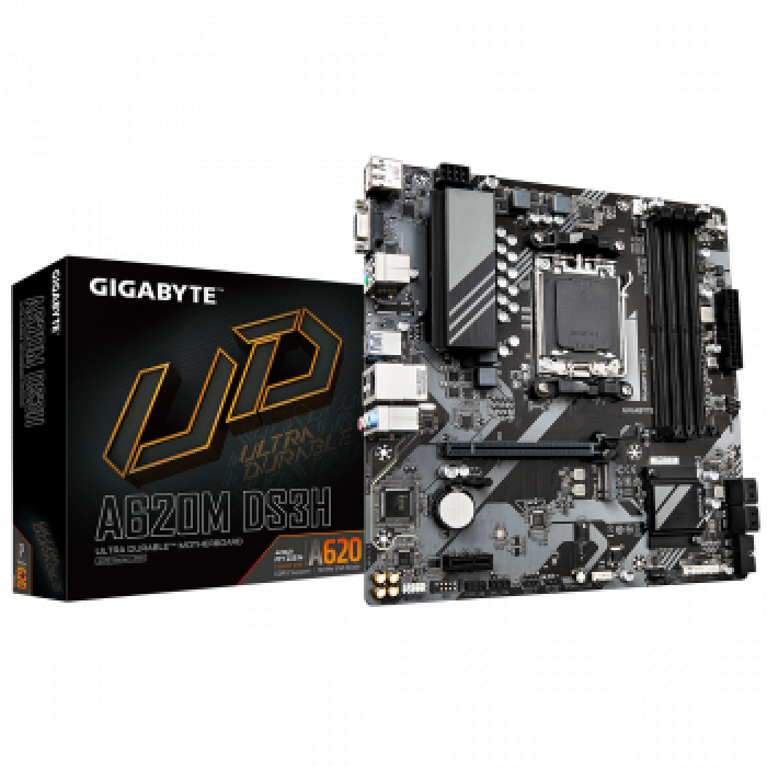 GIGABYTE A620M DS3H DDR5 6400MHZ(OC) M.2 MATX AM5