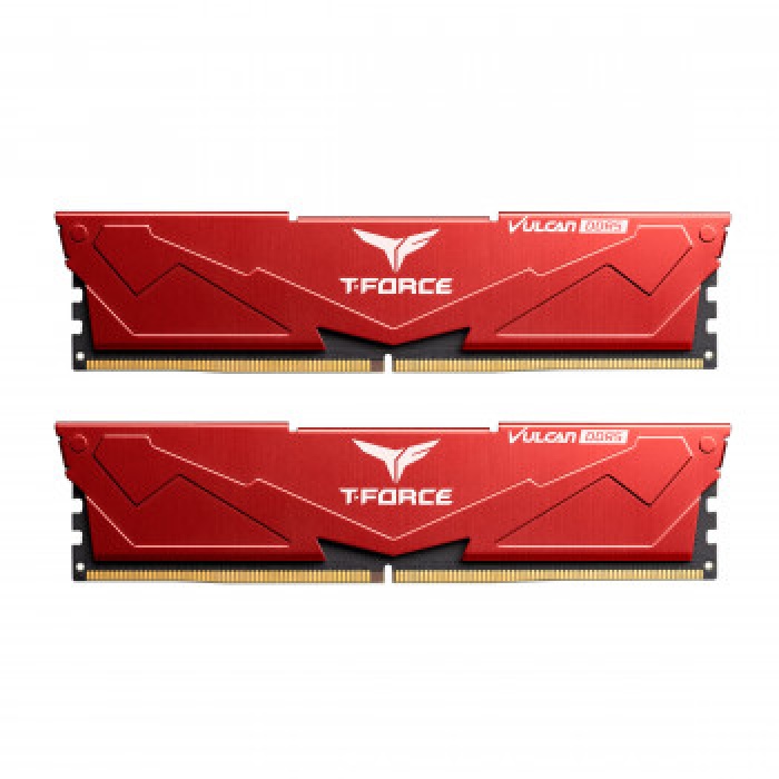 Team T-Force Vulcan Red 32GB(2X16GB) 5200Mhz DDR5 Gaming Ram CL40 (FLRD532G5200HC40CDC01)