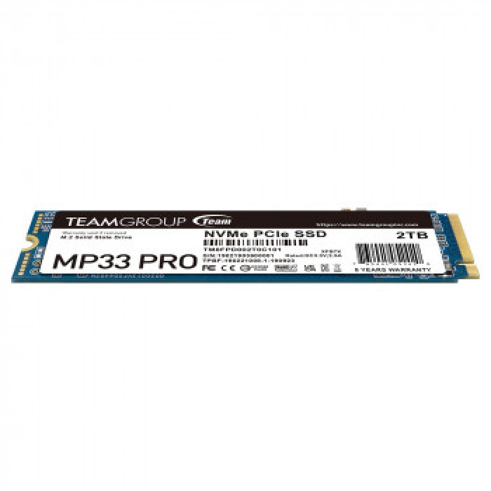 Team MP33 Pro 2TB 3500/3000MB/s NVMe PCIe Gen3x4 M.2 SSD Disk (TM8FPD002T0C101)