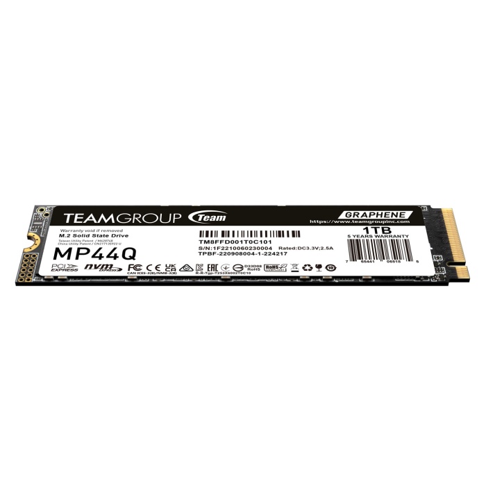 Team MP44Q 1TB Gen4x4 7400/6200MB/s NVMe PCIe M.2 SSD Disk (TM8FFD001T0C101)