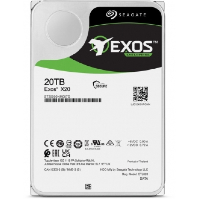 20TB SEAGATE EXOS X20 7200RPM 256MB ST20000NM007D