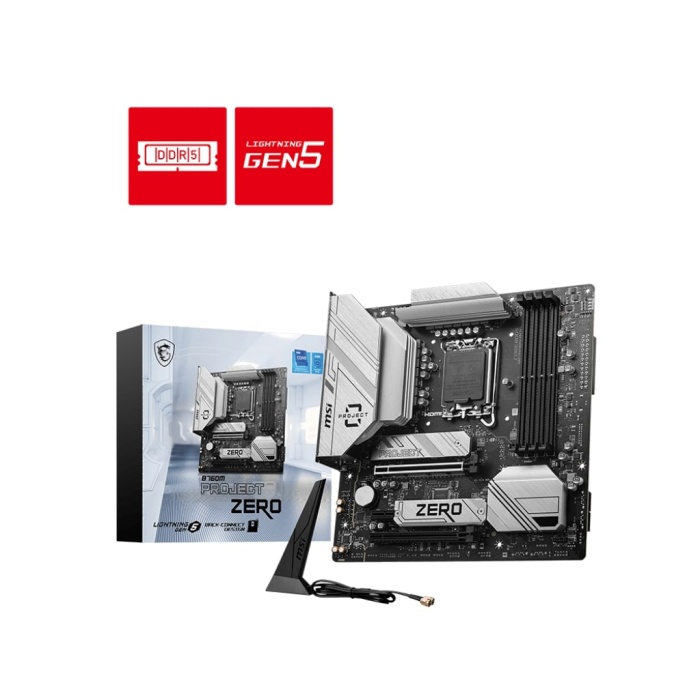 MSI B760M PROJECT ZERO 1700 DDR5 7800MHZ MATX