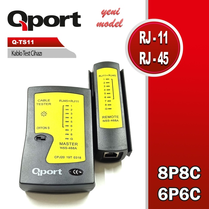 QPORT Q-TS11 KABLO TEST CİHAZI