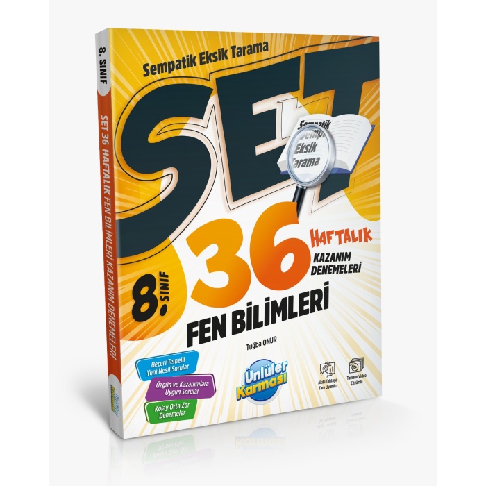 8.Sınıf Fen Bilimleri 36 Haftalık Kazanım Denemeleri