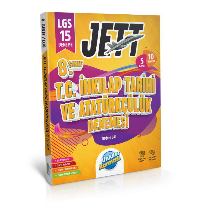 8.Sınıf Jett T.c İnkılap Tarihi ve Atatürkçülük 15 Deneme