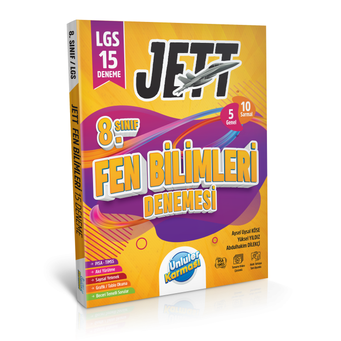 8.Sınıf Jett Fen Bilimleri 15 Deneme