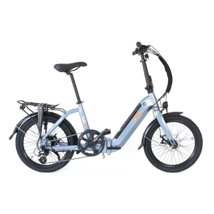 Alba Fold X Premium E-Bike 36V 12.8Ah Batarya, H.Disk Fren 1x8 Vites 20 Jant Renk:Antrasit-gri