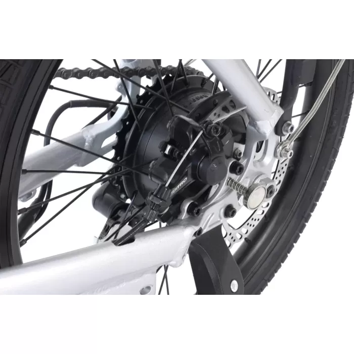 Alba Fold X Premium E-Bike 36V 12.8Ah Batarya, H.Disk Fren 1x8 Vites 20 Jant Renk:Antrasit-gri