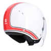 Shıro Jet&OFC SH-64sv Tokıo White güneş vizörlü camsız yarım kask