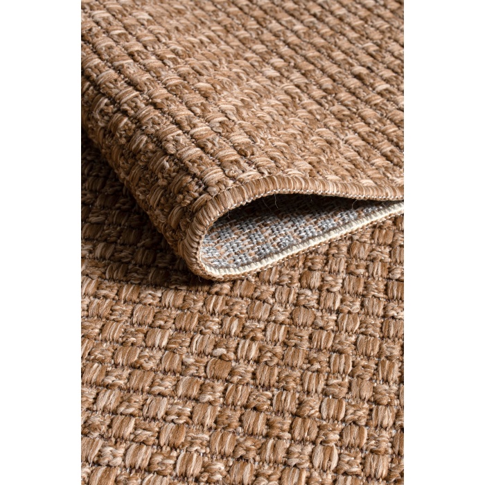 Natura  BK102-JUT Premium Kalite Kaymaz Tabanlı Doğal Yıkanabilir Kilim Oturma Odası Balkon Bahçe Mutfak Kilim