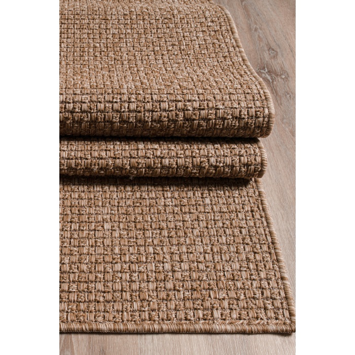 Natura  BK102-JUT Premium Kalite Kaymaz Tabanlı Doğal Yıkanabilir Kilim Oturma Odası Balkon Bahçe Mutfak Kilim