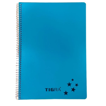 TİGRA EXTRA PP KAPAKLI A4  SPİRALLİ DEFTER KARELİ 160 YP