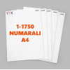 1den 1750ye Numaralı A4 Kağıt - Copier bond 80 gr