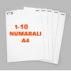 1den 10a Numaralı A4 Kağıt - Copier bond 80 gr