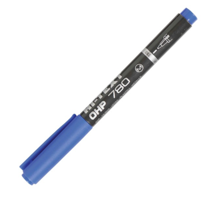 HI-TEXT ASETAT KALEMİ (M) MAVİ 780MM