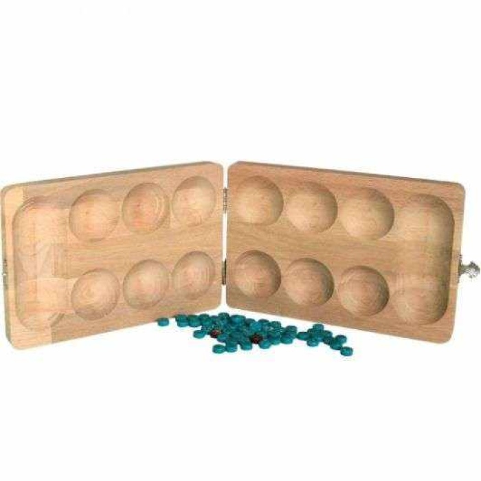 Redka Kapaklı Ahşap Mancala Oyunu (Kapaklı Ahşap Mangalaa)