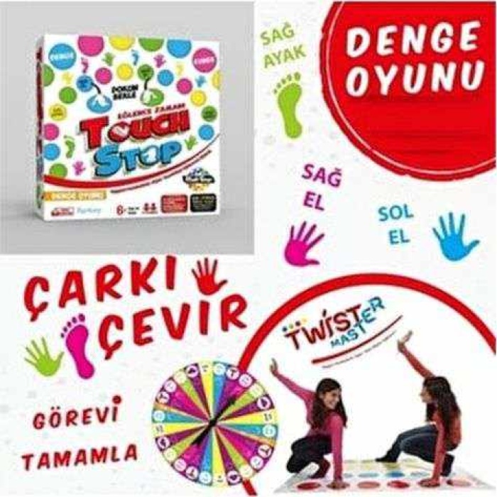 Moli Toys Twist Master Denge Oyunu Touch - Stop v2 Eğlenceli Dikkat Algı Hareket Aile oyunu