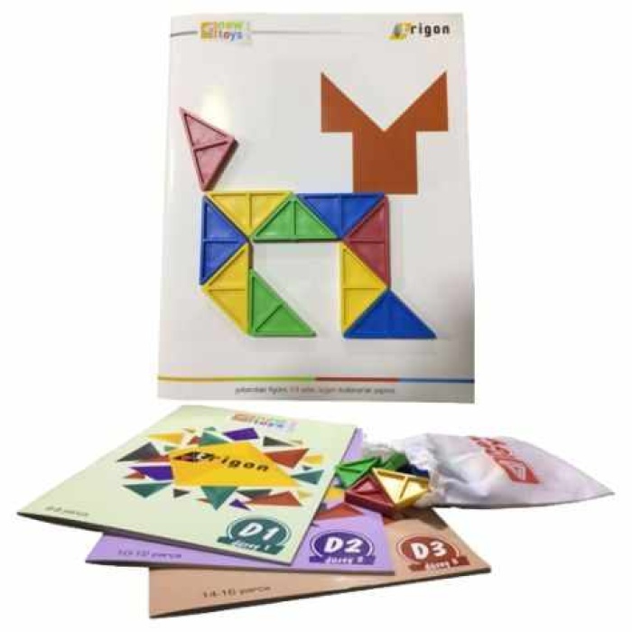 New Toys Trigon Oyunu Modern Üçgen Tangram Trigon Geometrik Zeka Oyunu