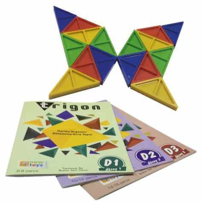 New Toys Trigon Oyunu Modern Üçgen Tangram Trigon Geometrik Zeka Oyunu