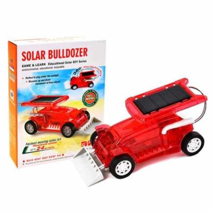 Vasmon Solar Bulldozer Seti Oyunu Güneş Enerjili BULLDOZER Kendin Yap Seti Eğitici Solar Robot Set