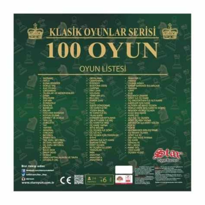 Star 100 Classic Oyun Seti Klasik Oyunlar Yüz Klasik Oyun Aile Boyu Yüz Klasik Oyun Serisi