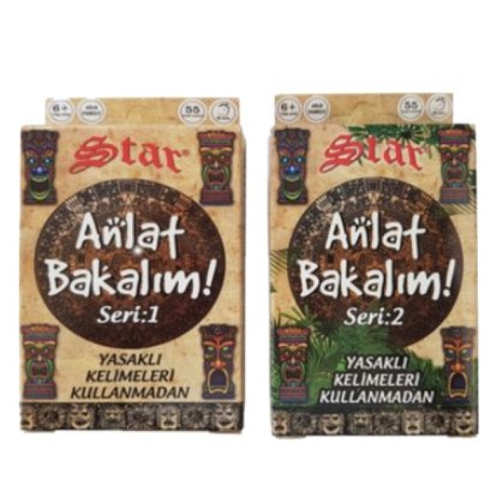 Star Mini Anlat Bakalım Oyun Kartları 2 Li Anlat Bakalım Kartları