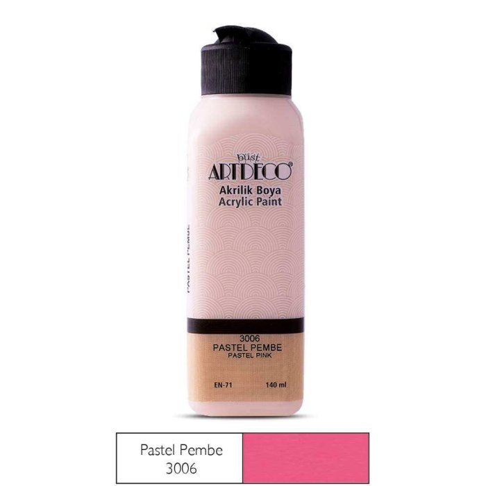 ARTDECO AKRİLİK 140ML PASTEL PEMBE