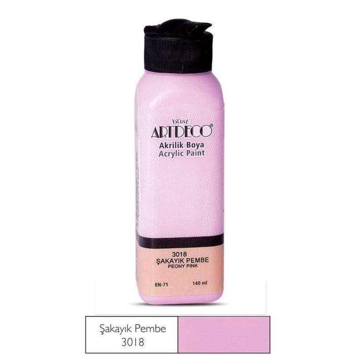 ARTDECO AKRİLİK 140ML ŞAKAYIK PEMBE