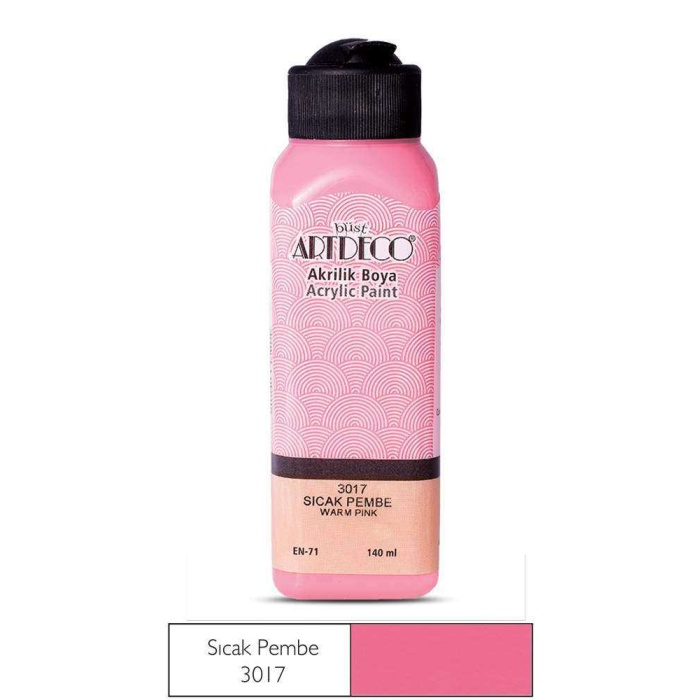 ARTDECO AKRİLİK 140ML SICAK PEMBE