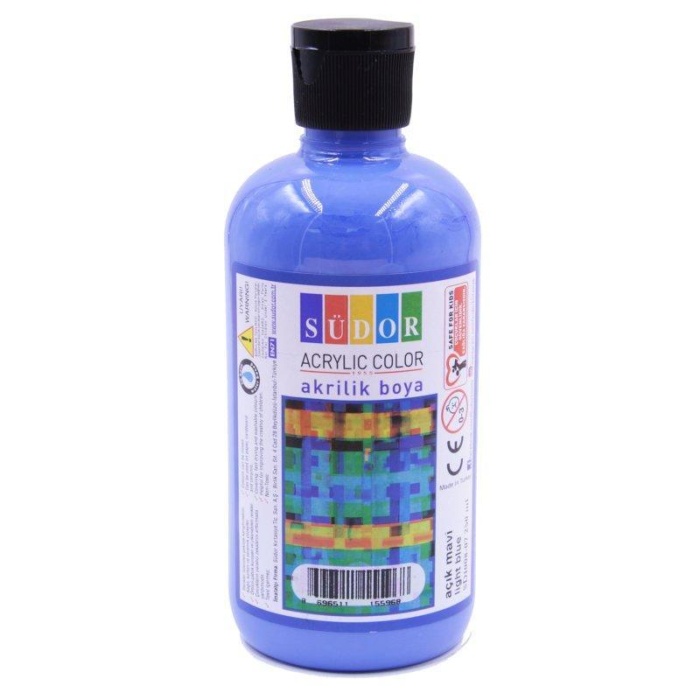 SÜDOR AKRİLİK BOYA 250ML AÇIK MAVİ