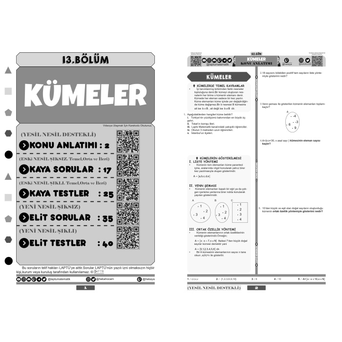 Laptü 80 Günde TYT Matematik Eko Boy Siyah Beyaz Tüm Kitap