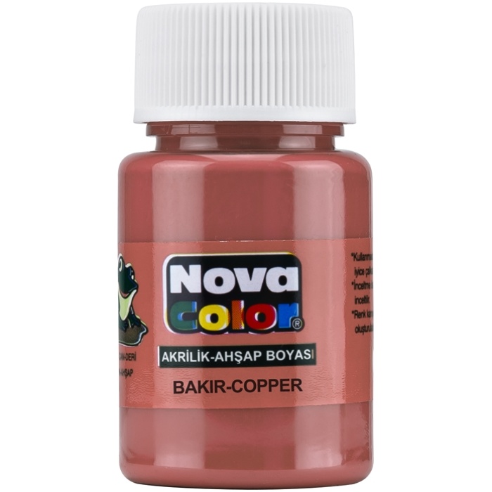 NOVA COLOR AKRİLİK BOYA ŞİŞE 30 CC BAKIR