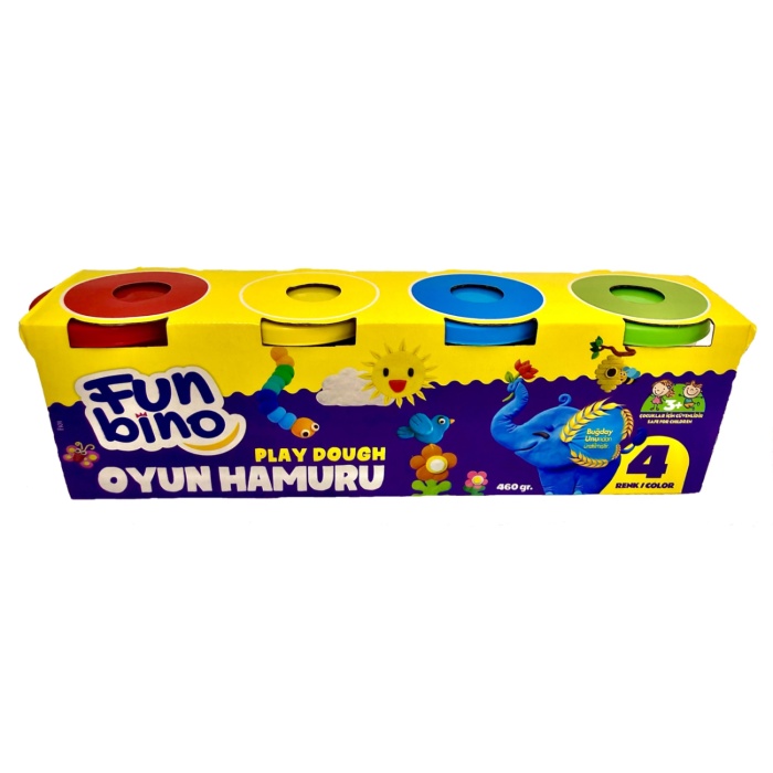 FUNBİNO OYUN HAMURU 4 LÜ 460GR.