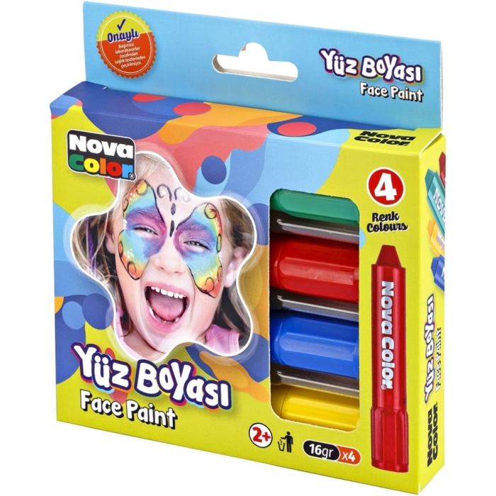 NOVA COLOR YÜZ BOYASI 4 LÜ SET