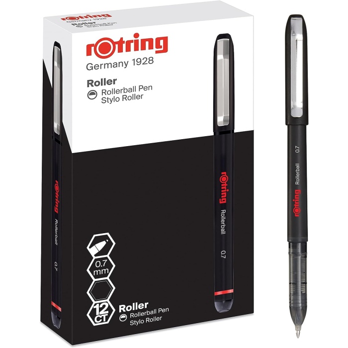 ROTRING ROLLERBALL ROLLER KALEM 0,7 MM SİYAH