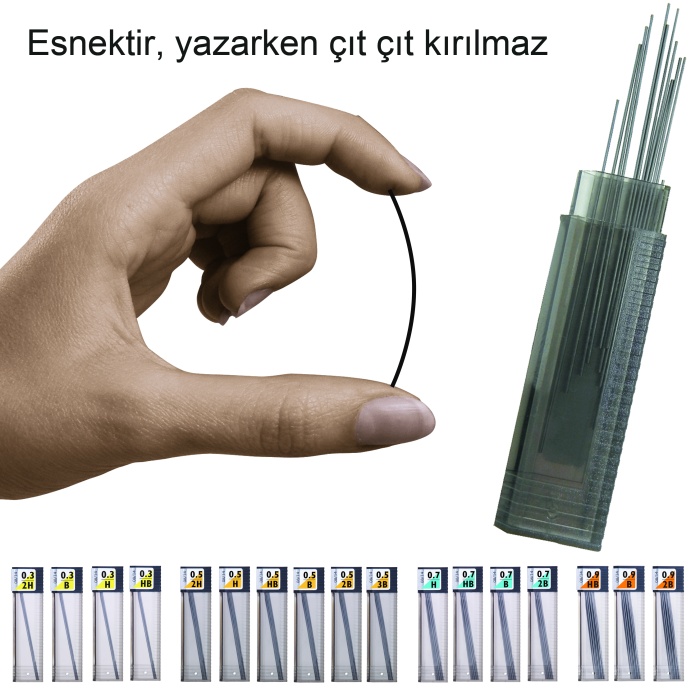 TOMBOW MİN KLASİK 0.7 (B) 12Lİ