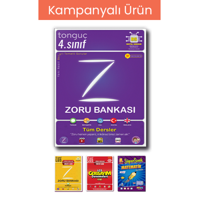 4. Sınıf Tüm Dersler Zoru Bankası-50 li Paket (19 Kitap Hediyeli)