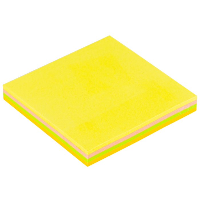 Bigpoint Yapışkanlı Not Kağıdı 75x75mm Neon 4 Renkli