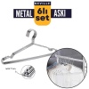 Metal Elbise Askısı 6 Adet