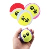 ®  3Lü Renkli Desenli Tenis Topu Kedi Köpek Oyuncağı